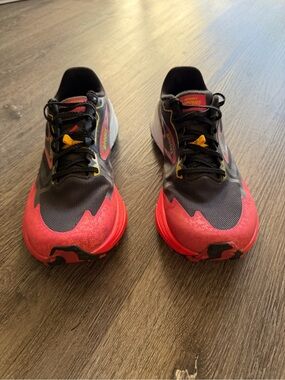 Brooks Running Shoes in Red, Black and Yellow Accents